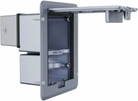 Outdoor Comforts Weatherproof Deck Outlet Cover & GFCI Kit, Gray, 7.125 Inch Width