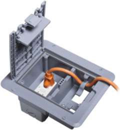 Outdoor Comforts Weatherproof Deck Outlet Cover & GFCI Kit, Gray, 7.125 Inch Width