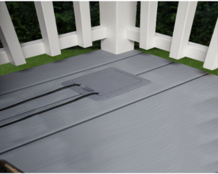 Outdoor Comforts™ Weatherproof Deck Outlet Cover & GFCI Kit, Gray
