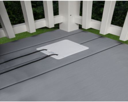 Outdoor Comforts™ Weatherproof Deck Outlet Cover & GFCI Kit, White