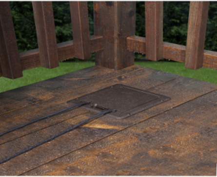 Outdoor Comforts™ Weatherproof Deck Outlet Cover & GFCI Kit, Bronze