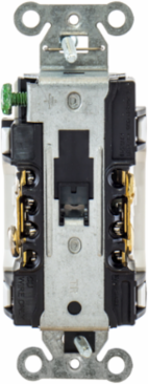 Tamper Resistant Decorator Duplex Receptacle, 15A 125V, 3-Wire Grounding, Night Light