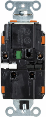 EdgeConnectTM Decorator Receptacle 15A 125V 2-Pole 3-Wire Orange