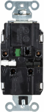EdgeConnect Decorator Receptacle, 15A 125V, 2-Pole 3-Wire, White
