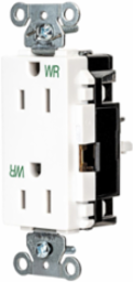 EdgeConnect™ Decorator Receptacle, Weather Resistant, 20A 125V, 2-Pole 3-Wire