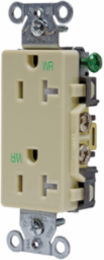 Straight Blade Duplex Receptacle 20A 125V, Tamper-Resistant, Weather Resistant