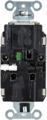 EdgeConnect™ Decorator Receptacle, Commercial Grade, 20A 125V, Light Almond