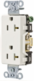 Commercial Grade Duplex Receptacle, 20A 125V, White