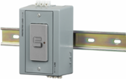 DIN Rail Utility Box, 20A 125V GFCI, 3-Wire, Gray, 5.62 Inch x 3.31 Inch x 2.54 Inch