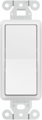 Decorator Switch, Single Pole, 20A 120-277V AC, Back & Side Wired