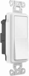 Decorator Switch, Single Pole, 20A 120-277V AC, Back & Side Wired