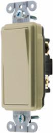 Three Way Decorator Switch 15A 120/277V, 3.91 in x 1.41 in x 1.01 in