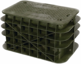 Assembly, HDPE, 3k, 11"x18"x9", Open Bottom, blank logo