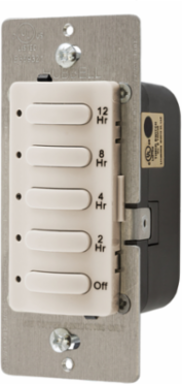 Timer Switch, Single Pole, 12 Hour, 8.3A 120/277V AC, Light Almond