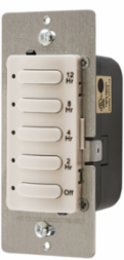 Timer Switch, Single Pole, 12 Hour, 8.3A 120/277V AC, Light Almond