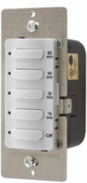 Timer Switch, 60 Minute Delay, 8.3A, 120/277V AC, White