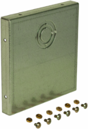 N1 End Cap (Hinged-Cover/Screw-Cover Wireway) 4X4 Carbon Steel - Galvanized