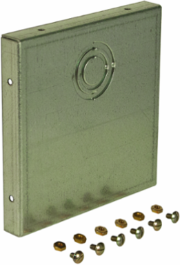 N1 End Cap (Hinged-Cover/Screw-Cover Wireway) 6X6 Carbon Steel - Galvanized
