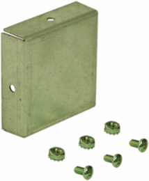 N1 End Cap (Hinged-Cover/Screw-Cover Wireway) No Knockouts 12X12 Carbon Steel - Galvanized