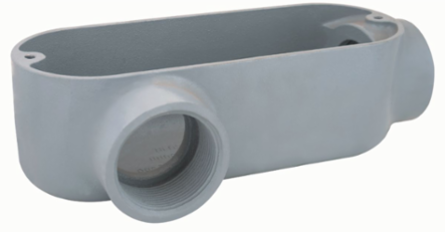 Aluminum Conduit Body LR Type 3 Inch Hub, Lightweight, Corrosion Resistant