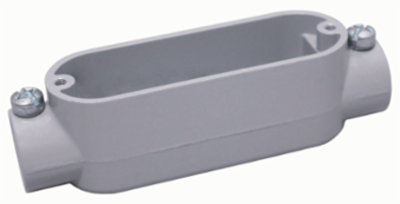 Aluminum Conduit Body, 1-1/2 Inch, for EMT Conduit, Powder Epoxy Paint Finish