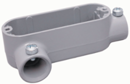 Aluminum Conduit Body Set Screw Type 1-1/4 Inch LR Hub, 32 Cu. In Volume