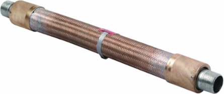1 Inch x 21 Inch Flexible Coupling, Bronze with Natural Finish