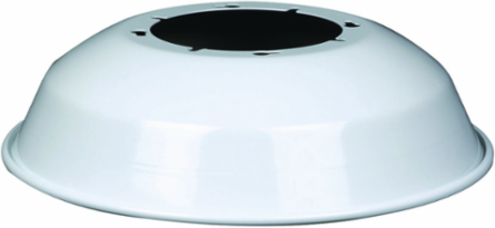 Aluminum Dome Reflector for E Series Lighting, 17.13 Inch, White Finish
