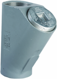 1/2 Inch Aluminum Female/Female EY Seal Fitting, NPT Tapped Hubs, Powder Coated