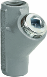 1" Vertical Seal Fitting Iron, Female/Female, 1.8 lb, Powder Epoxy Paint