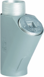 2-1/2 Inch Aluminum EY Seal Fitting, NPT Tapped, Copper-free