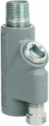 3/4 Inch Aluminum Drain Seal Fitting with Nipple, Copper-Free, NPT Tapped Hubs