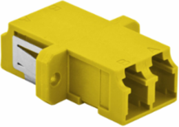 Fiber Optic Adapters, LC Duplex, Screw Mounting, 6-Pack, Yellow