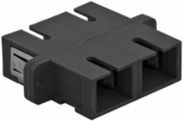 Fiber Optic Adapters SC Duplex Black Zircon Sleeves 6 Pack