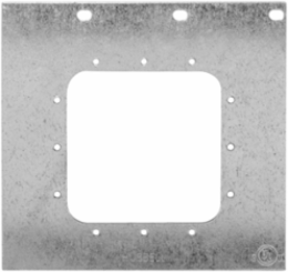 3-Gang Mounting Plate for Appliance Receptacle, 10-Gang Size, Pre Galvanized Steel