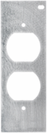 10-Gang Recessed Floor Box Mounting Plate, 1-Gang Duplex Opening