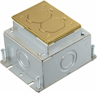 Deep Stamped Steel Box, 1-Gang, 6 x 4.81 x 3.73 Inch, Flush Mounted