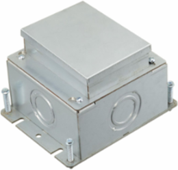 Deep Stamped Steel Box, 1-Gang, 6 x 4.81 x 3.73 Inch, Flush Mounted