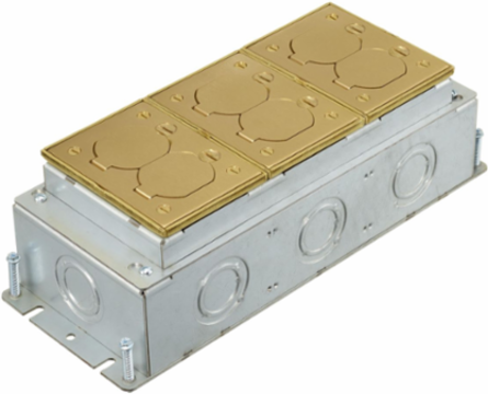 Deep Stamped Steel Box, 3-Gang, 12.5 Inch x 4.81 Inch x 3.73 Inch