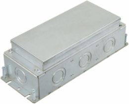 Deep Stamped Steel Box, 3-Gang, 12.5 Inch x 4.81 Inch x 3.73 Inch