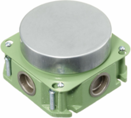 Round Shallow Cast Iron Floor Box, 1-Gang, 3.00" Depth, Corrosion Resistant