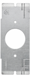 SystemOne 1-Gang Floor Box Plate, 1.40 Inch Simplex Opening, Pre Galvanized Steel