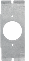 SystemOne 1-Gang Floor Box Plate with 1.6 Inch Twist-Lock Opening