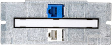 Recessed Floor Box Mounting Plate, 1-Gang, 2 Jack Openings, 4.9 Inch Width
