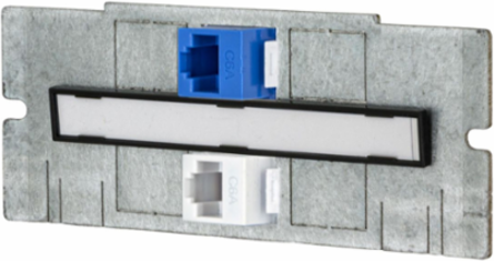 Recessed Floor Box Mounting Plate, 1-Gang, 2 Jack Openings, 4.9 Inch Width