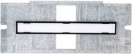 Recessed Floor Box Mounting Plate, 1-Gang, 2 Jack Openings, 4.9 Inch Width