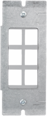 Recessed Floorbox Mounting Plate 2-4-6 Gang, Pre Galvanized Steel