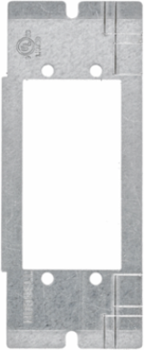 Recessed Floorbox Mounting Plate, 1-Gang for (2) Extron AAP Modules