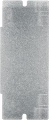 1-Gang Blank Mounting Plate for 2, 4 & 6-Gang Recessed Floorboxes, Pre Galvanized Steel