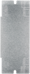 1-Gang Blank Mounting Plate for 2, 4 & 6-Gang Recessed Floorboxes, Pre Galvanized Steel